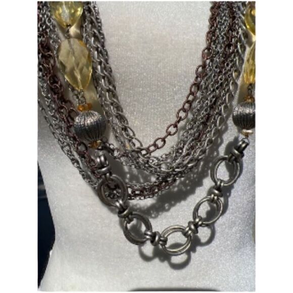 Chico's Multilayer Statement Necklace - Picture 6 of 13